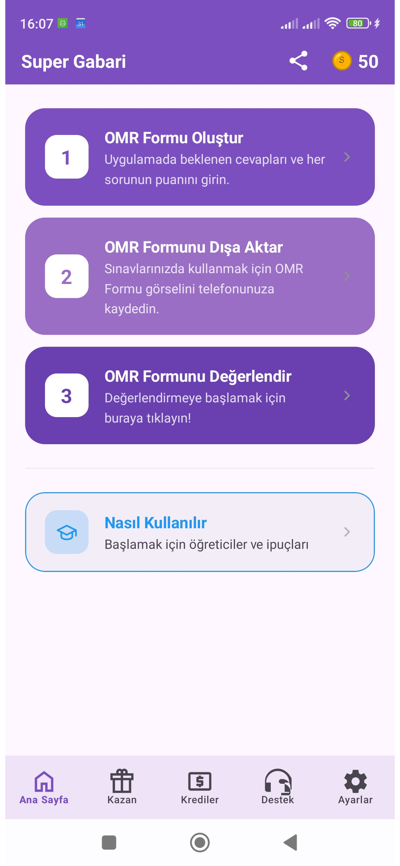 Super Gabari - Ana Ekran